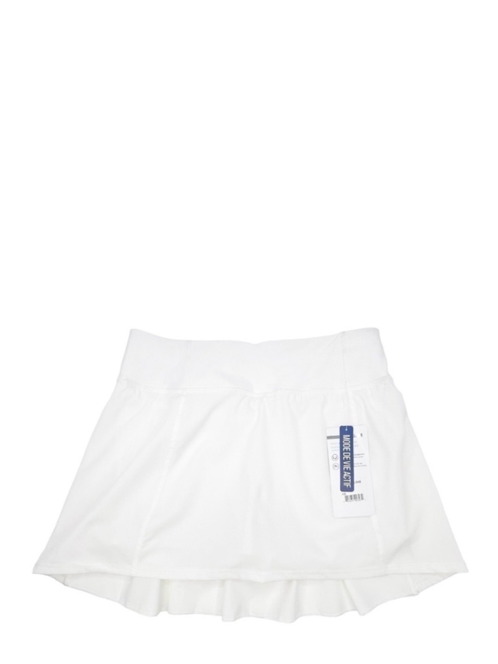 Modetta White Tennis Skirt Size XS Skort Ruffle Golf Pickleball New NWT